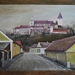 Hrad K�ivokl�t, olej na desce, 2023